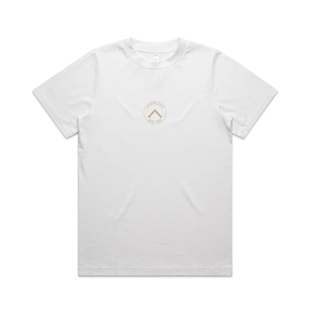 WOMENS BCSC White Cream Spartans Heavy Tee