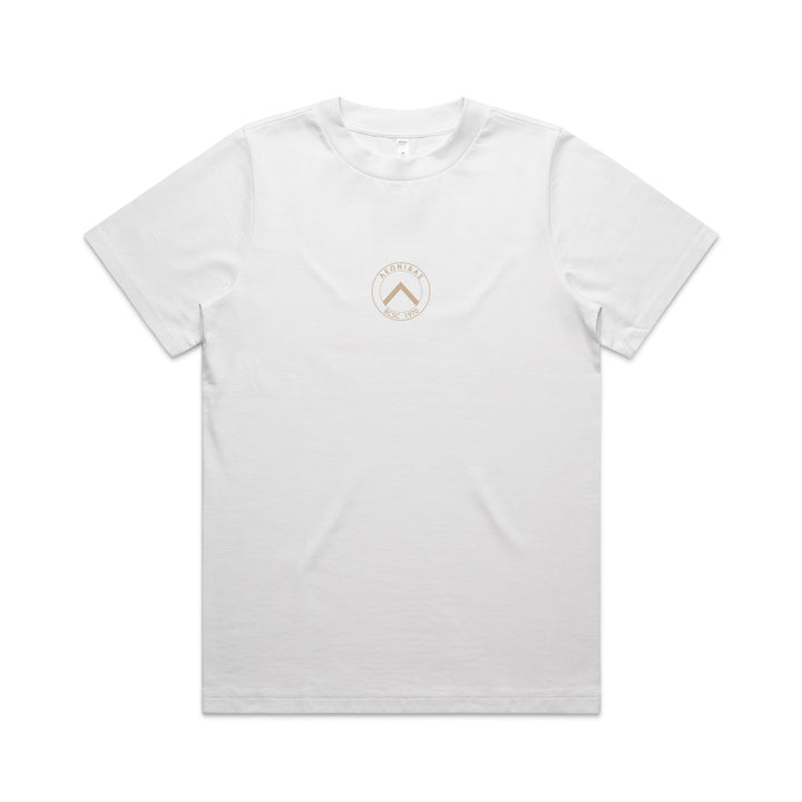 WOMENS BCSC White Cream Spartans Heavy Tee