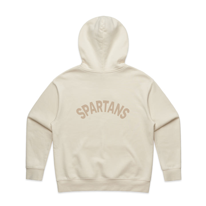 WOMENS BCSC Ecru Cream Spartans Heavy Hoodie