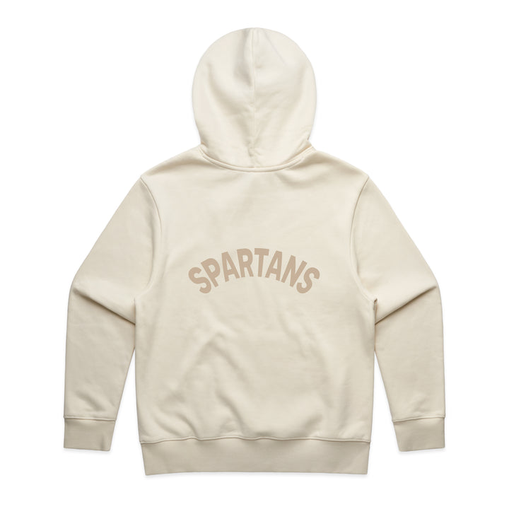 MENS BCSC Ecru Cream Spartans Heavy Hoodie