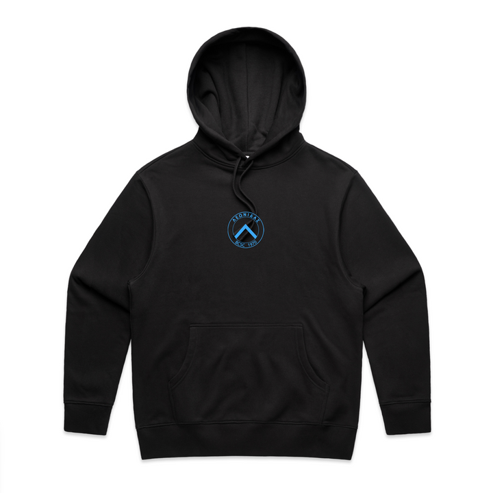 MENS BCSC Black Blue Spartans Heavy Hoodie