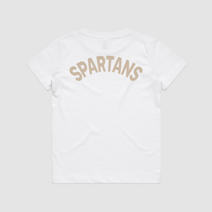 Youth Spartans Tee - White